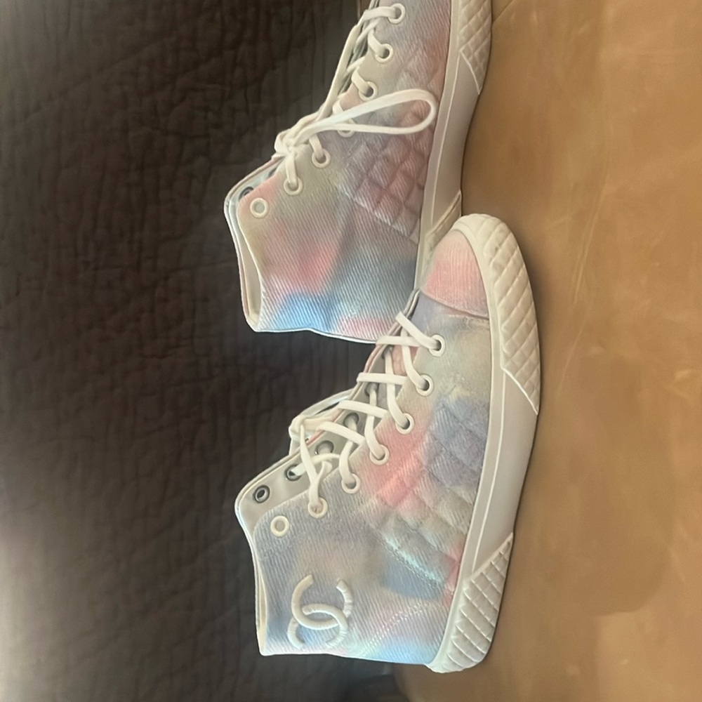 Chanel high top sneakers
